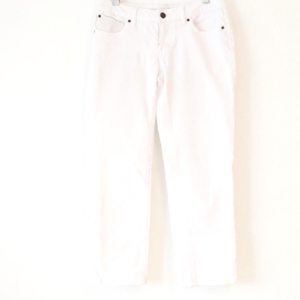 Jennifer Lopez Denim Capri White 2